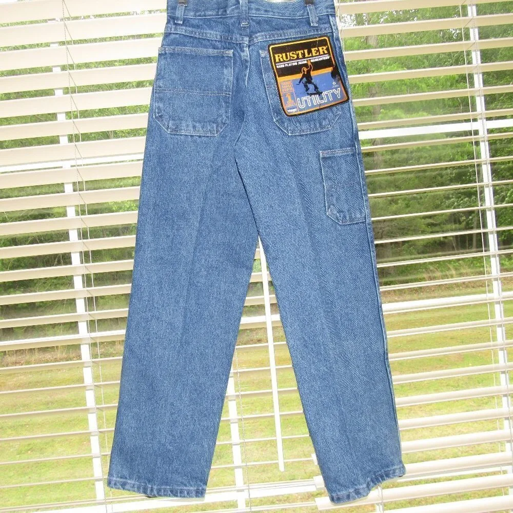 WRANGLER Rustler Utility Jeans Size 12 Slim